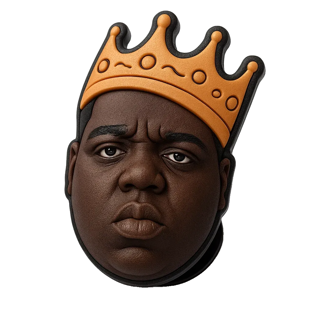 the notorious b.i.g biggie smalls rapper croc charm jibbitz shoe accessory