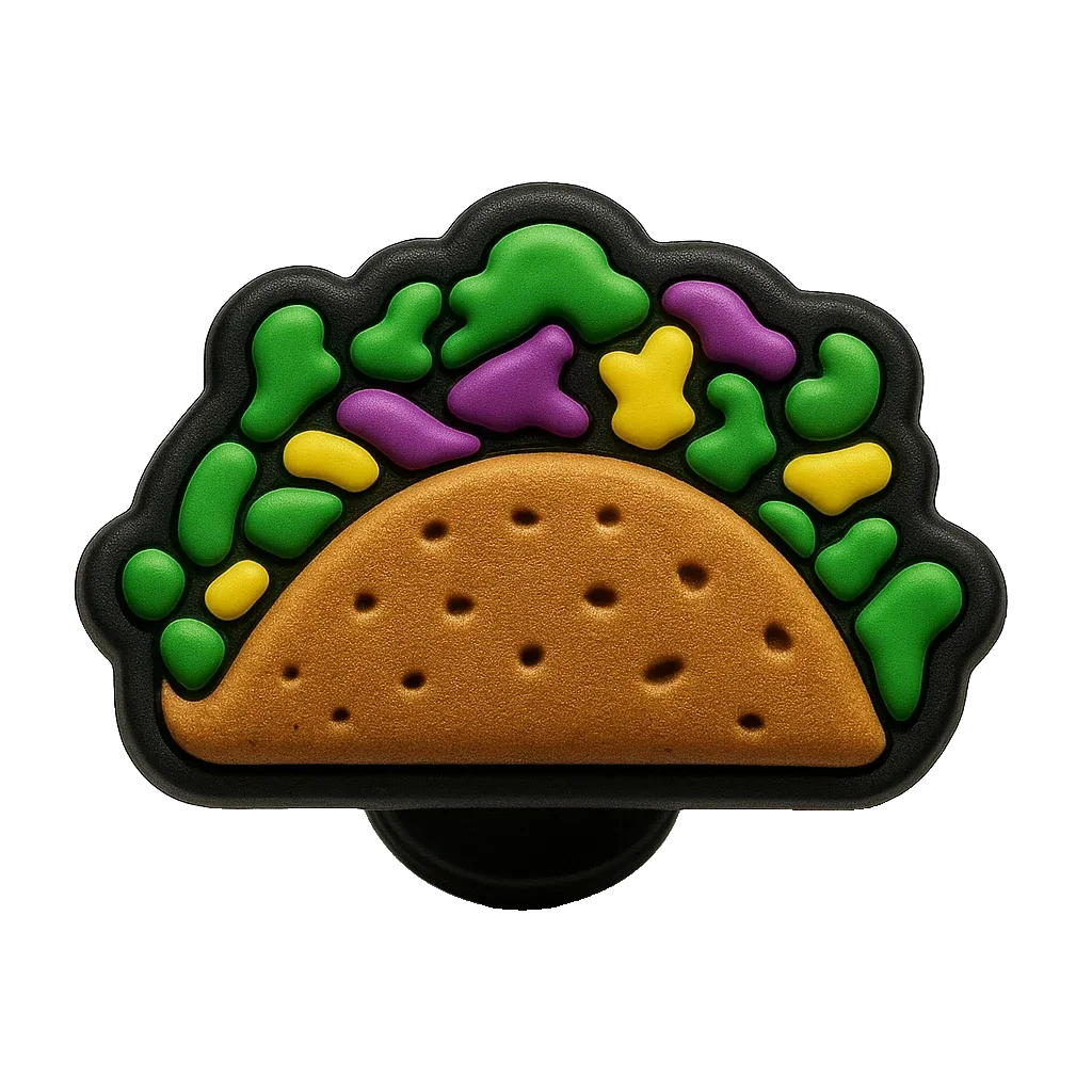 taco food croc charm jibbitz shoe accessory