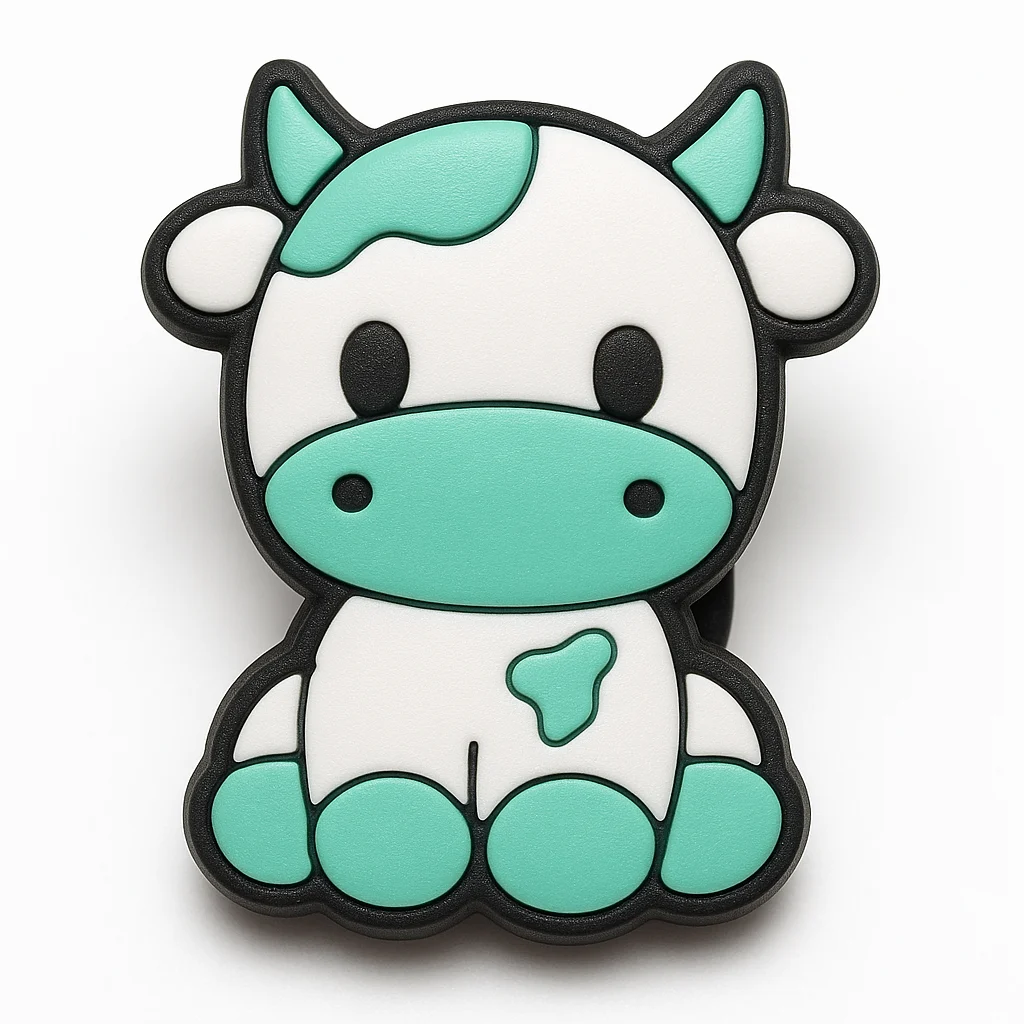 Light Blue Cow Animal Jibbitz-Charms for Crocs