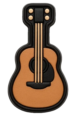 guitar instrument croc charm jibbitz shoe accessory