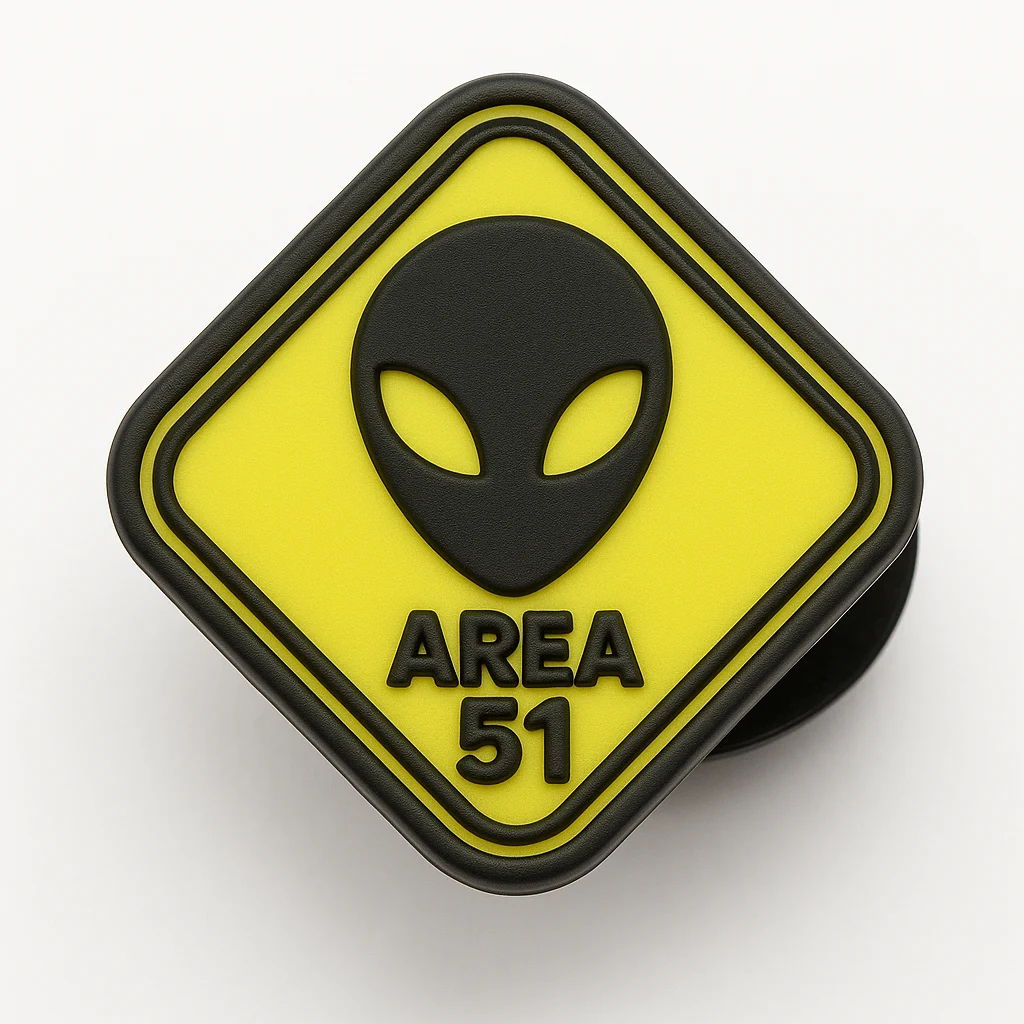Area 51 Alien Sign Jibbitz-Charms for Crocs