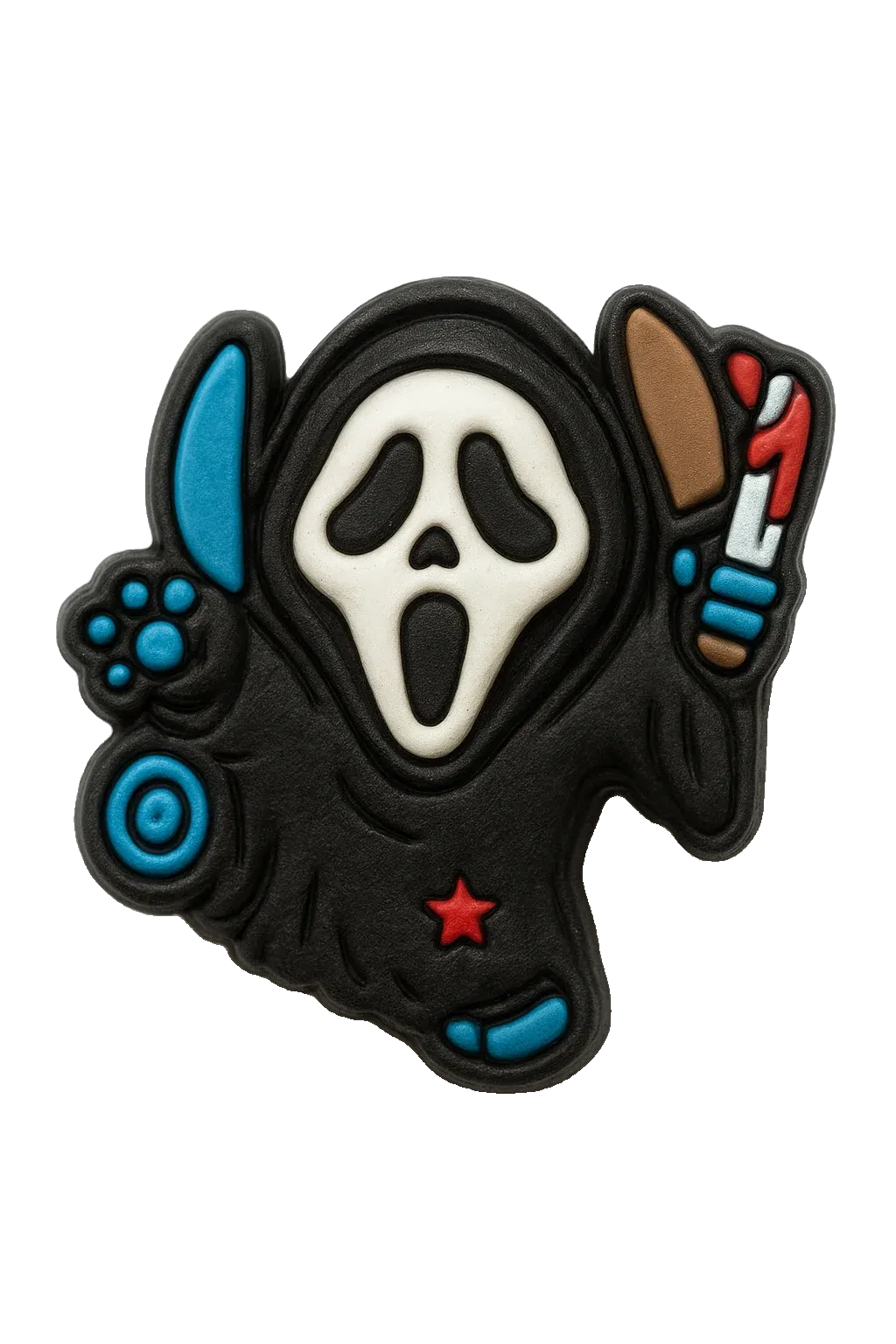 scream ghost face croc charm jibbitz shoe accessory