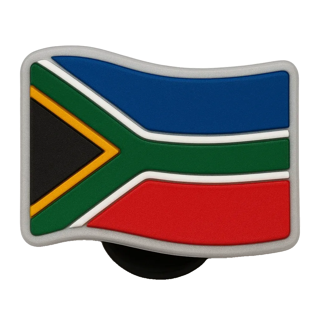 south africa country flag croc charm jibbitz shoe accessory