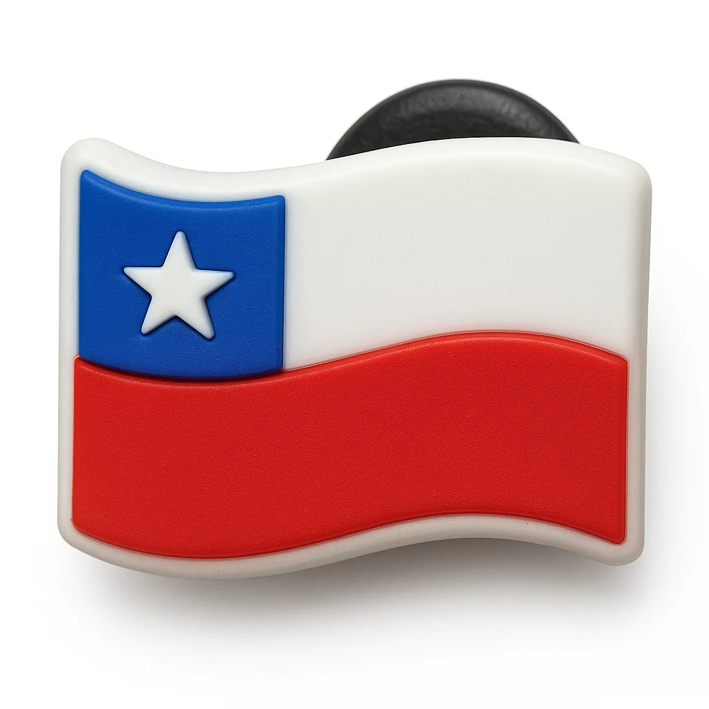 Chile National Country Flag Jibbitz-Charms for Crocs