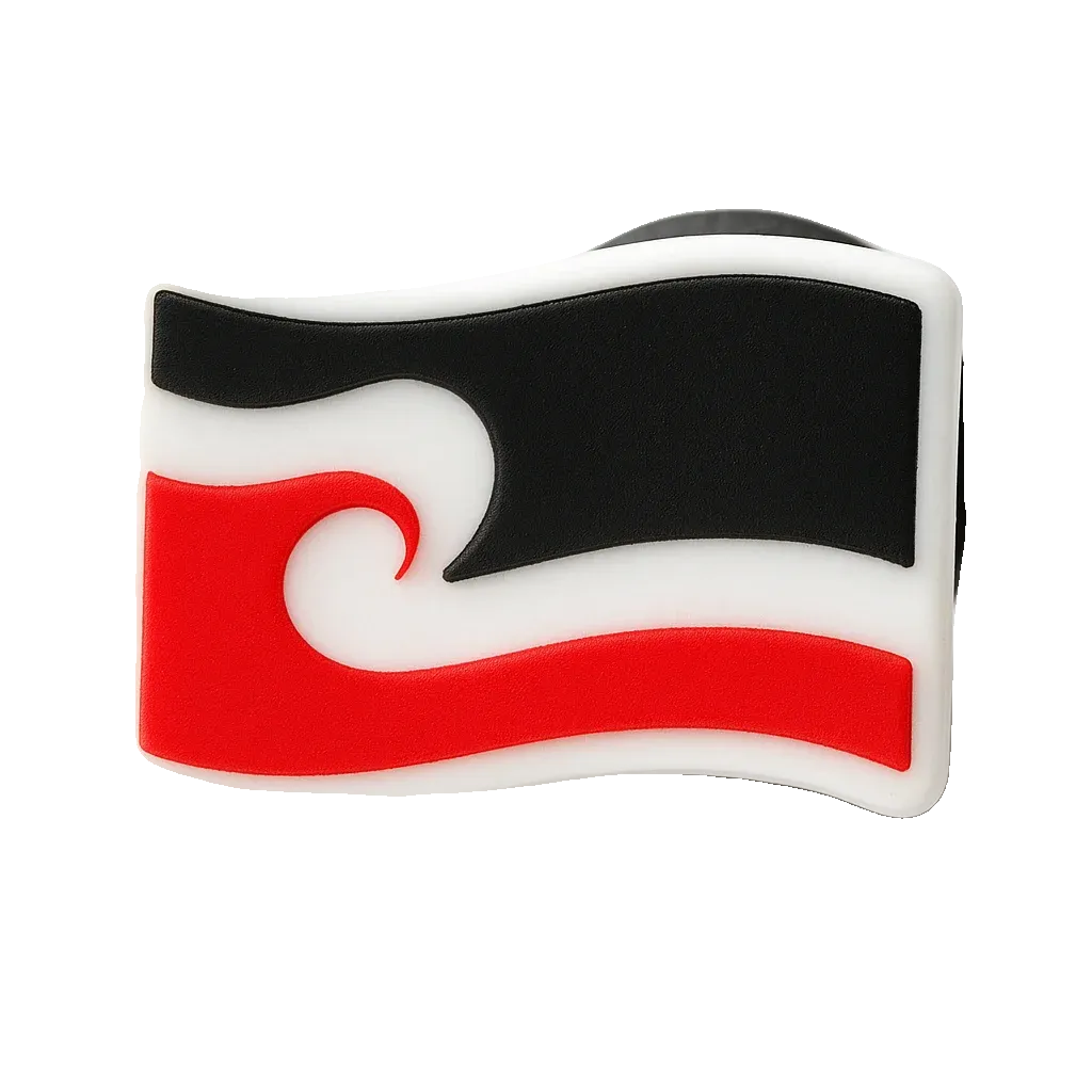 maori national country flag croc charm jibbitz shoe accessory