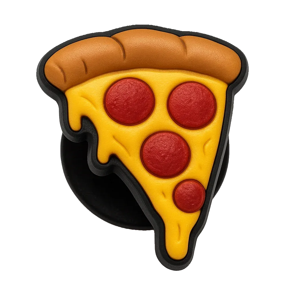 pizza food croc charm jibbitz shoe accessory