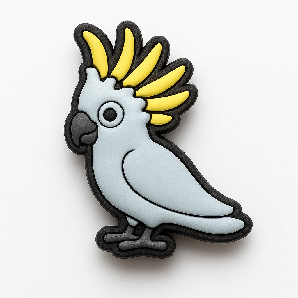 Cockatoo Bird Animal White Jibbitz-Charms for Crocs