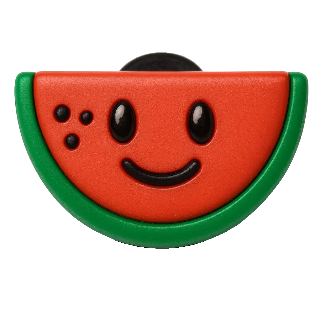 watermelon fruit croc charm jibbitz shoe accessory