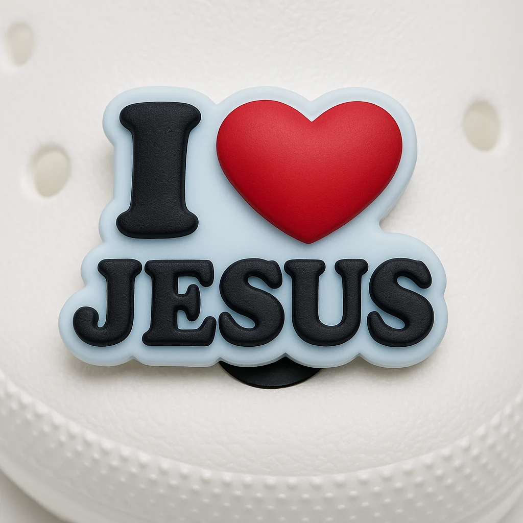 “I Love Jesus” Jibbitz-Charms for Crocs
