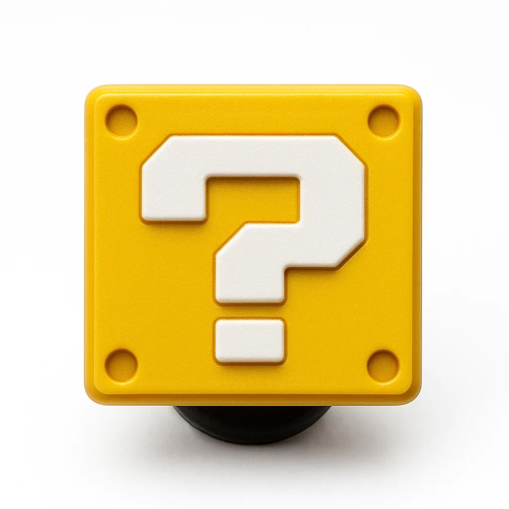 Question Block Mario Jibbitz-Charms for Crocs