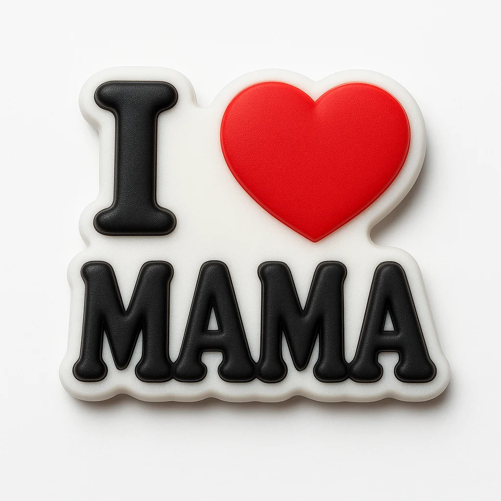 I Love Mama Sticker Jibbitz-Charms for Crocs