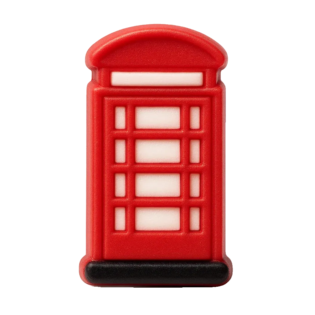 telephone booth animal croc charm jibbitz shoe accessory