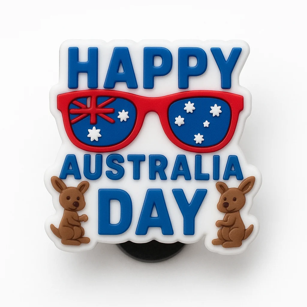 Happy Australia Day Jibbitz-Charms for Crocs