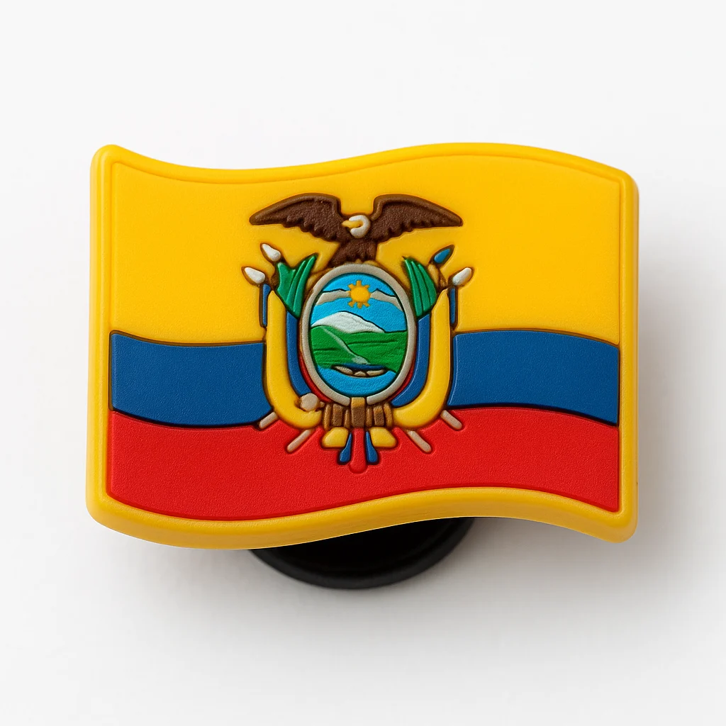 Ecuador National Country Flag Jibbitz-Charms for Crocs