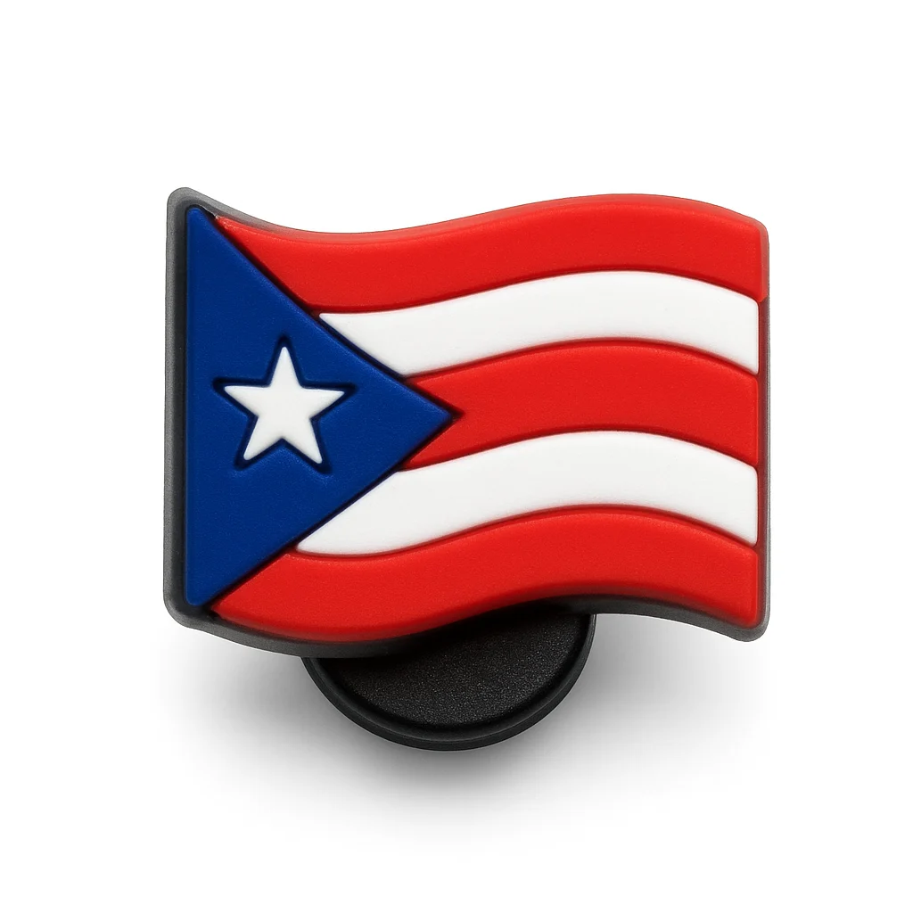 Puerto Rico National Country Flag croc charm jibbitz shoe accessory