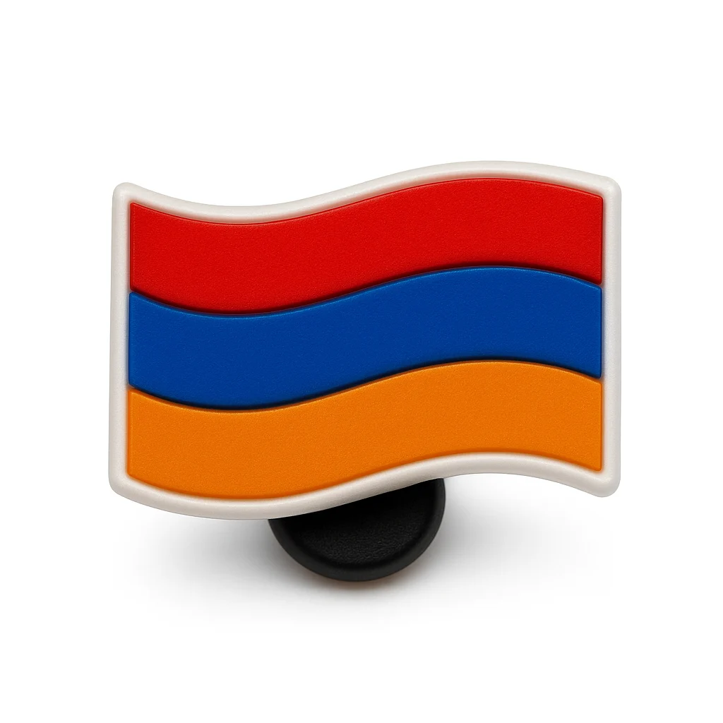 Armenia National Country Flag Jibbitz-Charms for Crocs