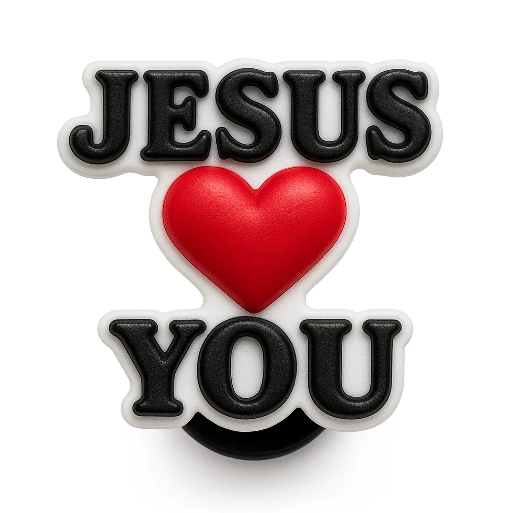 Jesus Loves You Christian Religious Jibbitz-Charms for Crocs