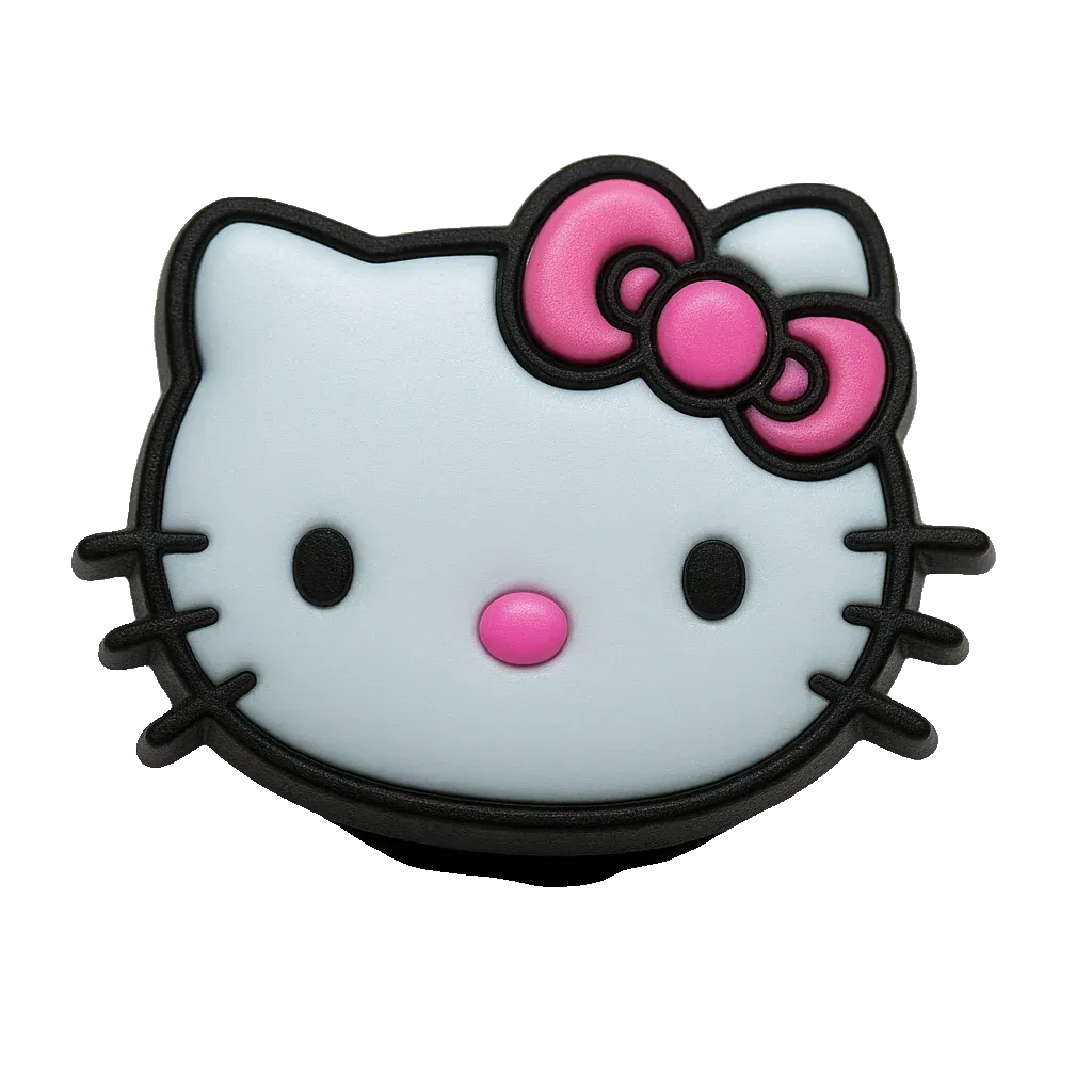 Pink Hello Kitty Cartoon Character For Jibbitz-Crocs Charms Shoe