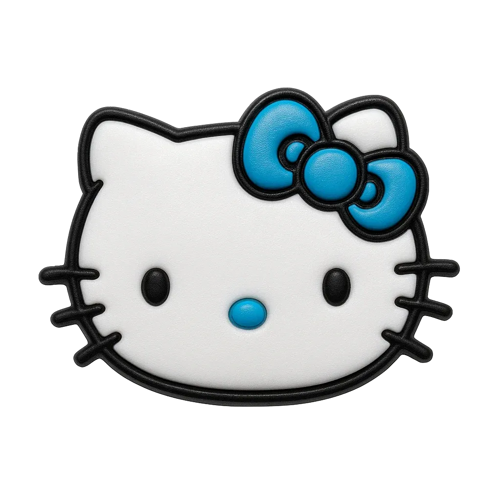 Blue Hello Kitty Cartoon Character For Crocs Charms Jibbitz
