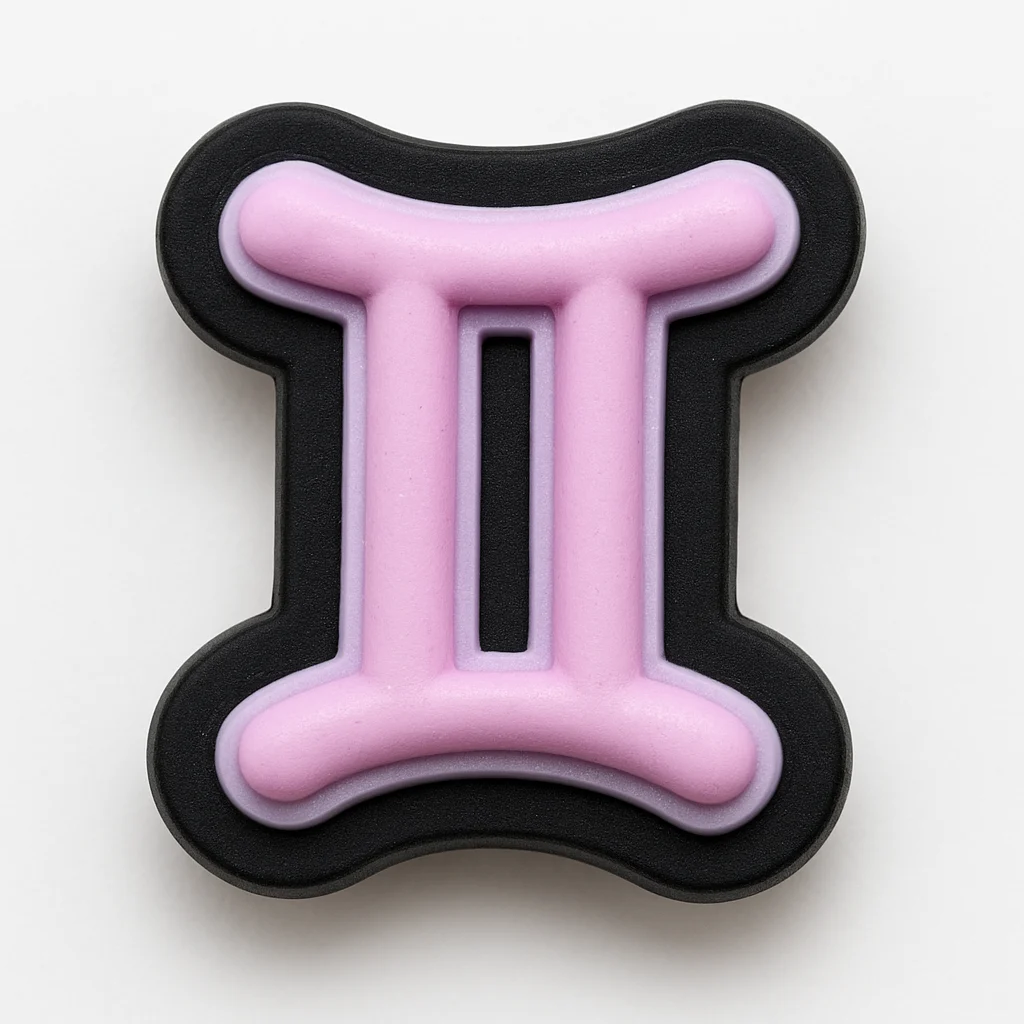 Gemini Zodiac Sign Symbol For Crocs Shoe Charms Jibbitz