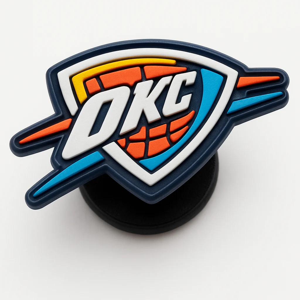 Oklahoma City Thunder Logo For Jibbitz-Crocs Charms