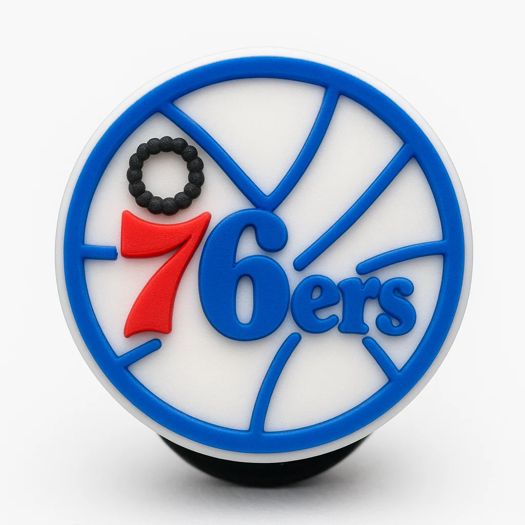 Philadelphia 76ers Logo For Jibbitz-Crocs Charms