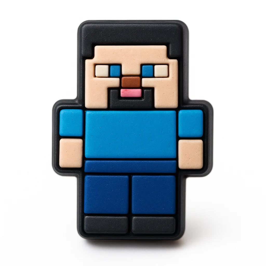 Steve Minecraft For Jibbitz-Crocs Charms