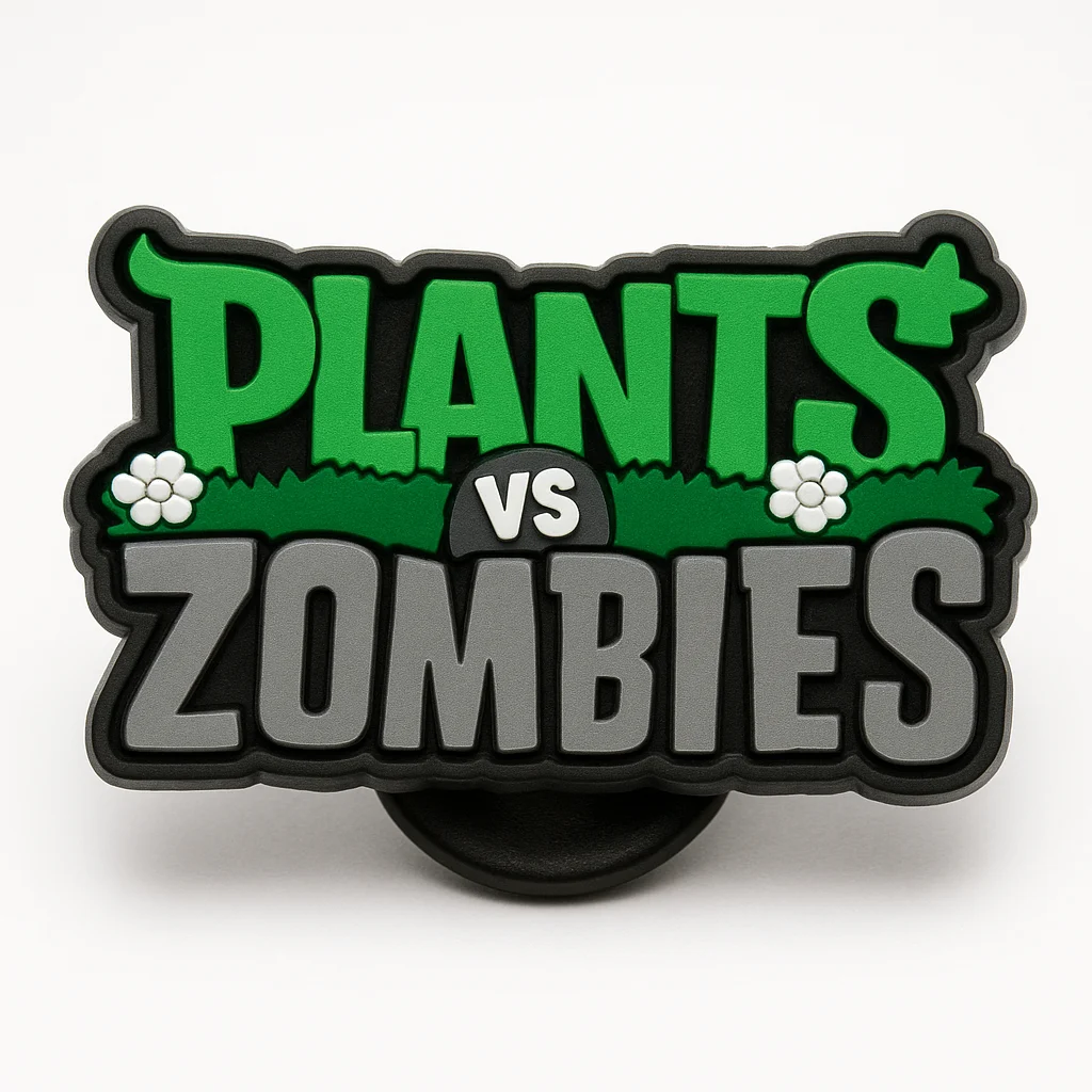 Plants vs Zombies Logo Shoe Charm For Jibbitz-Crocs Charms