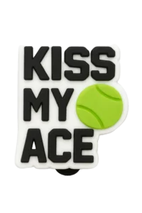 Kiss My Ace Tennis Shoe Charm