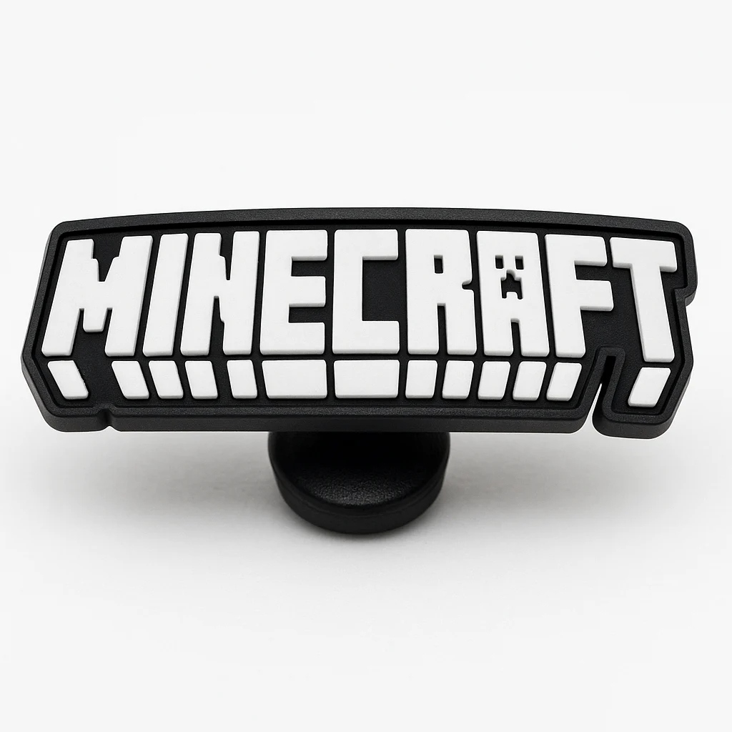 Minecraft Logo Shoe Charm For Jibbitz-Crocs Charms