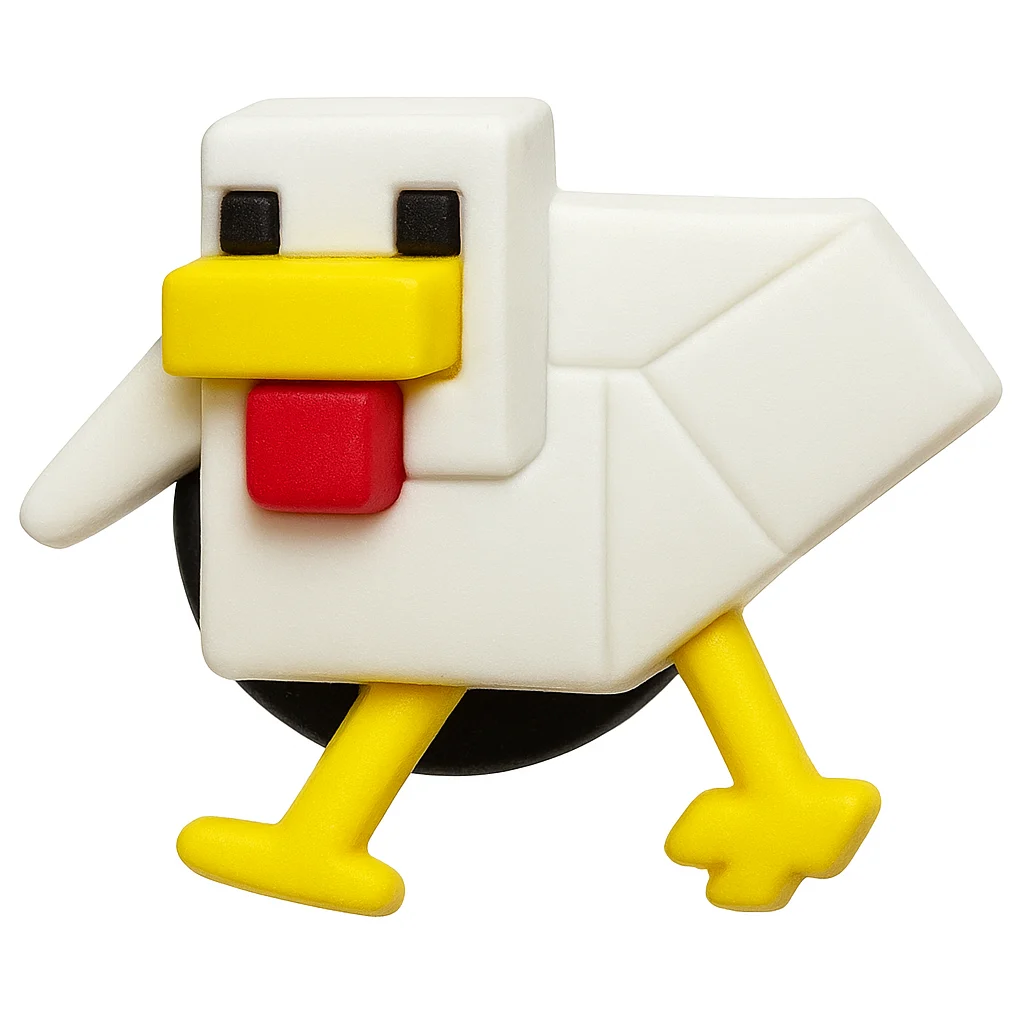 Minecraft Chicken Shoe Charm For Jibbitz-Crocs Charms