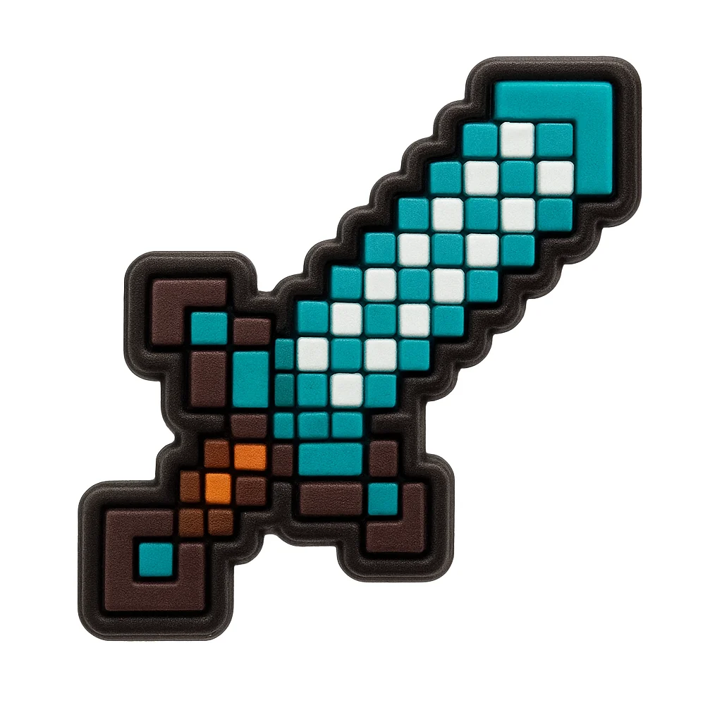 Minecraft Diamond Sword For Jibbitz-Crocs Charms