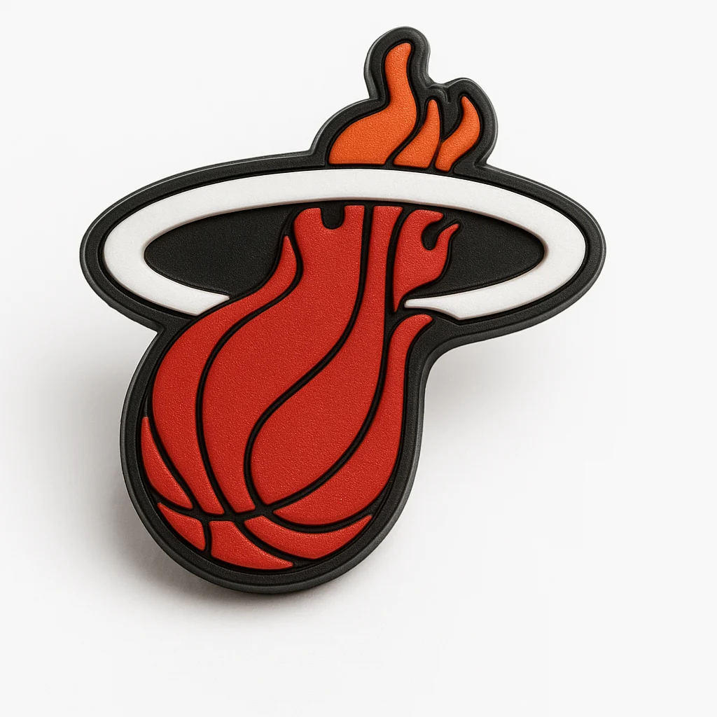 Miami Heat Logo Shoe For Jibbitz-Crocs Charms