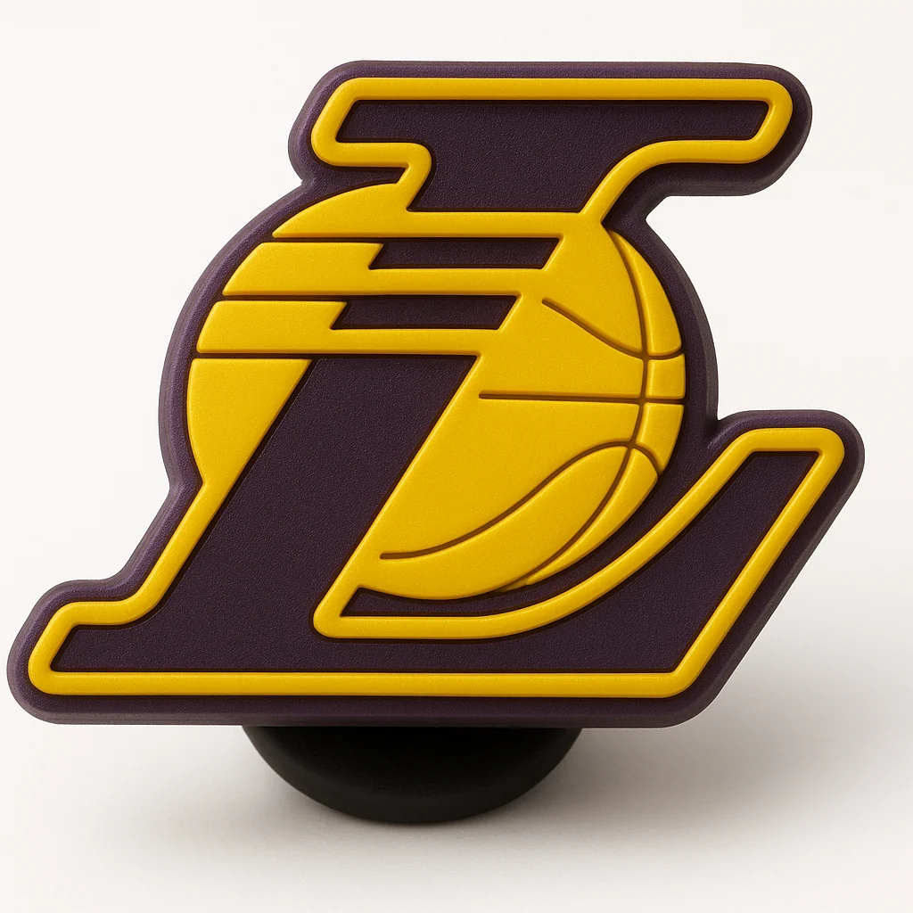 LA Basketball Logo Shoe Charm For Jibbitz-Crocs Charms