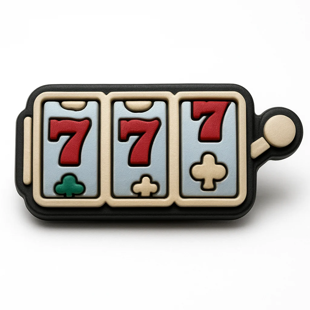 Lucky 777 Slot Machine For Jibbitz-Crocs Charms Shoe