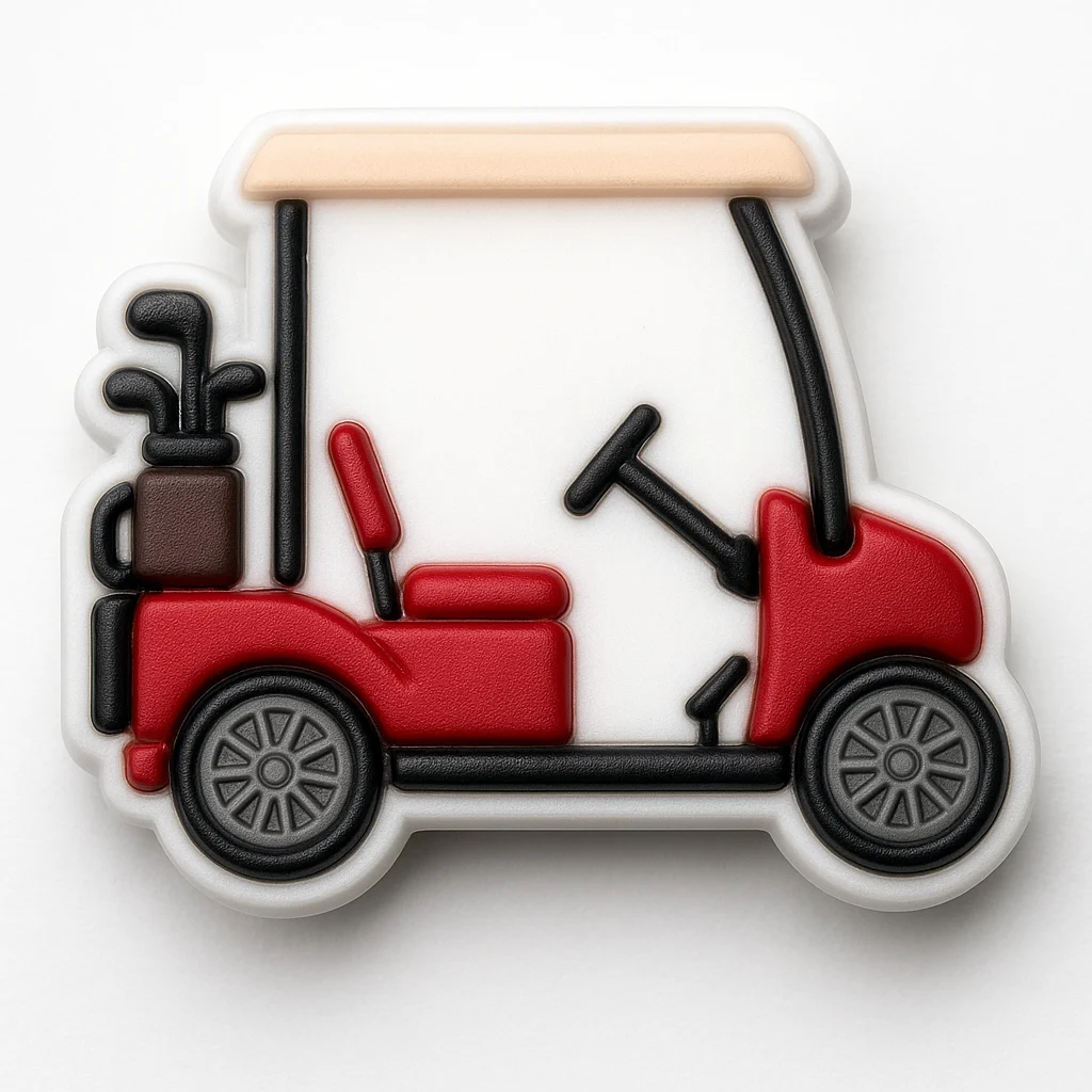 Golf Cart Shoe For Jibbitz-Crocs Charms