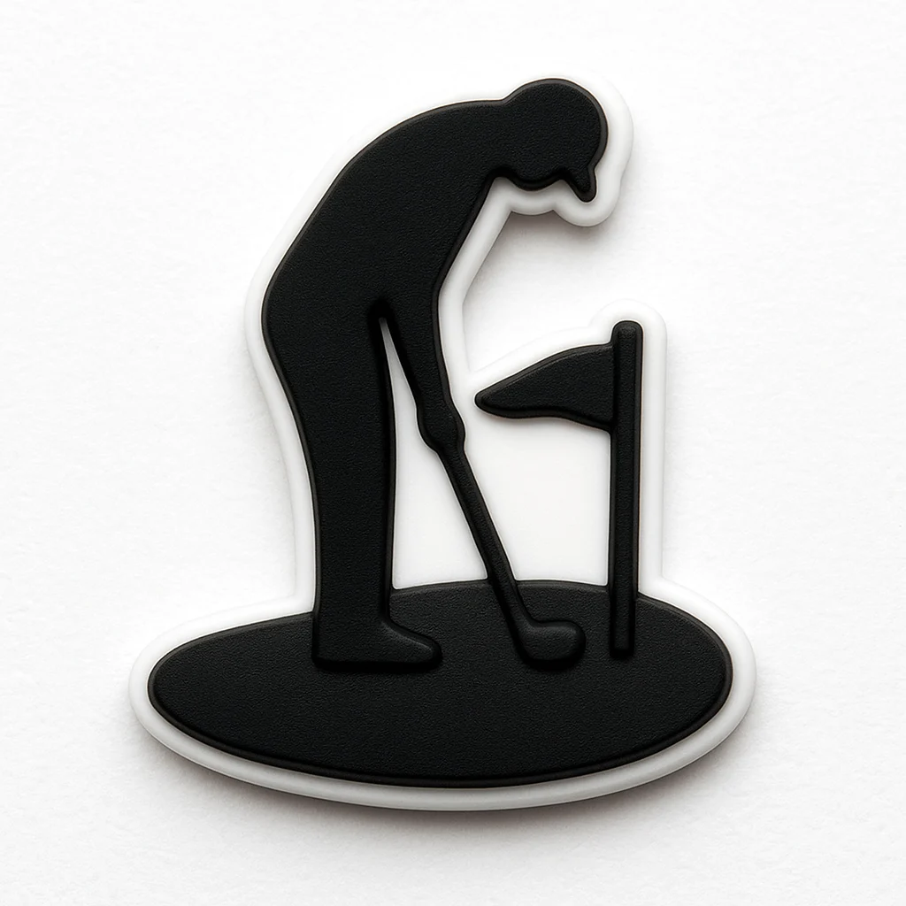 Golf Putt Shoe For Jibbitz-Crocs Charms