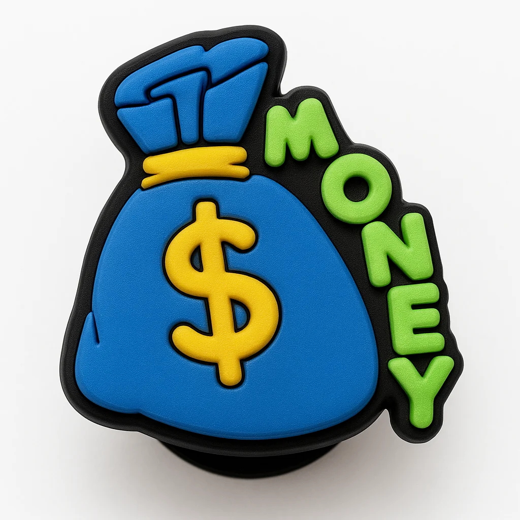 Money Bag Dollar Sign For Jibbitz-Crocs Charms