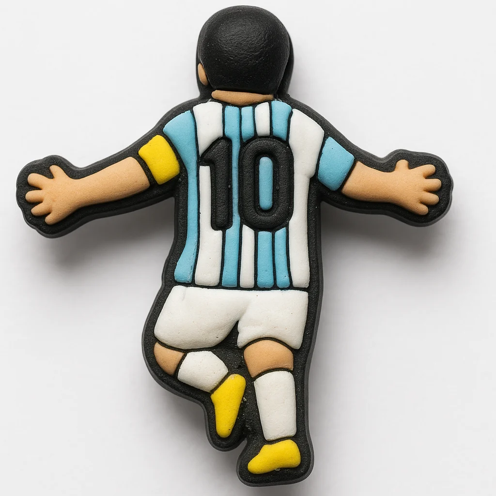 Messi #10 Football Pose For Jibbitz-Crocs Charms