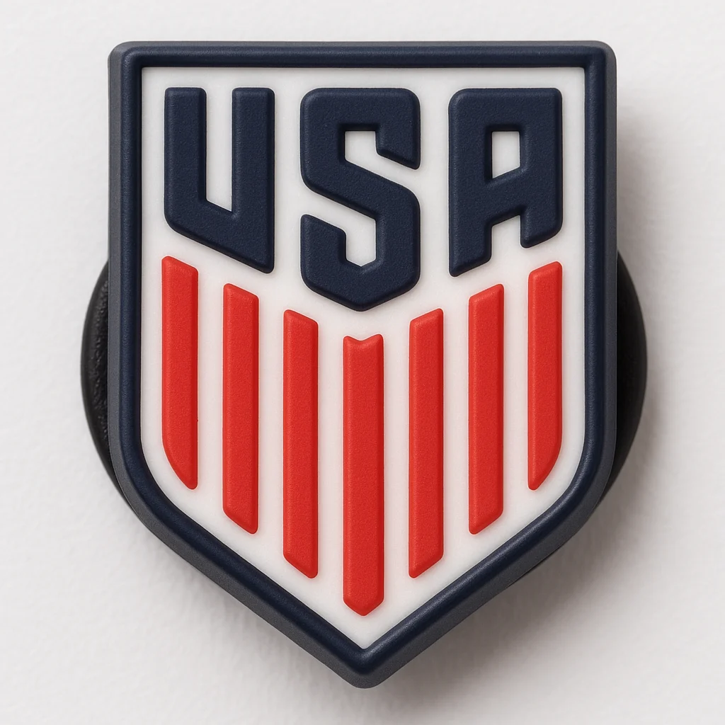 USA Soccer Crest For Jibbitz-Crocs Charms