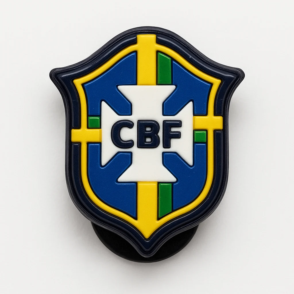 Brazil CBF Crest For Jibbitz-Crocs Charms
