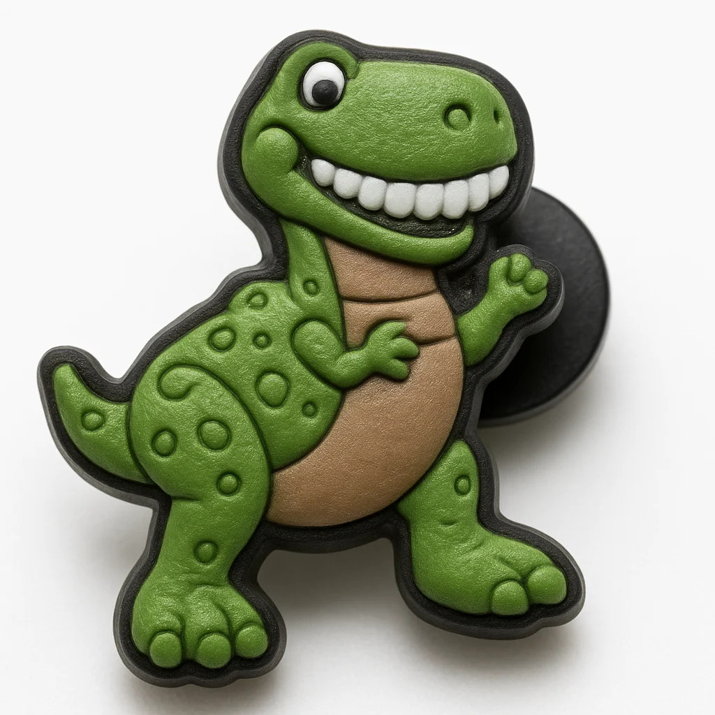 Green Dinosaur For Jibbitz-Crocs Charms