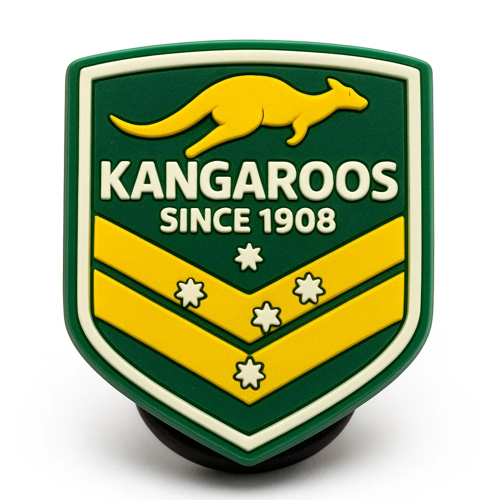 Kangaroos Rugby Logo For Jibbitz-Crocs Charms