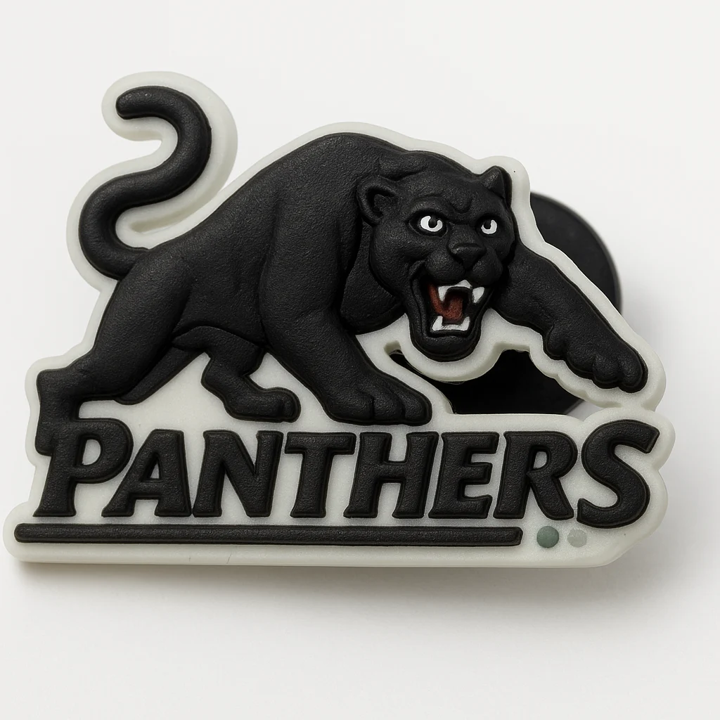 Panthers Logo For Jibbitz-Crocs Charms