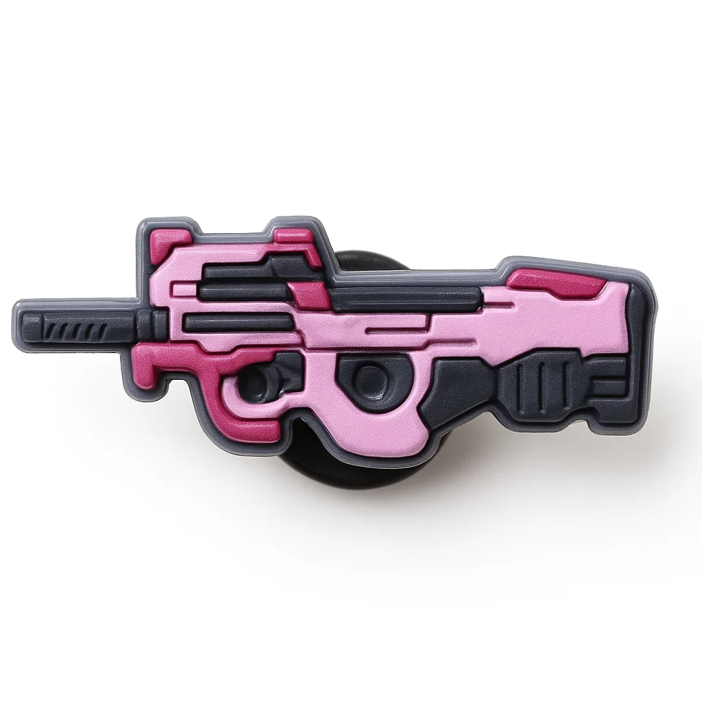 Pink P90 Gun For Jibbitz-Crocs Charms