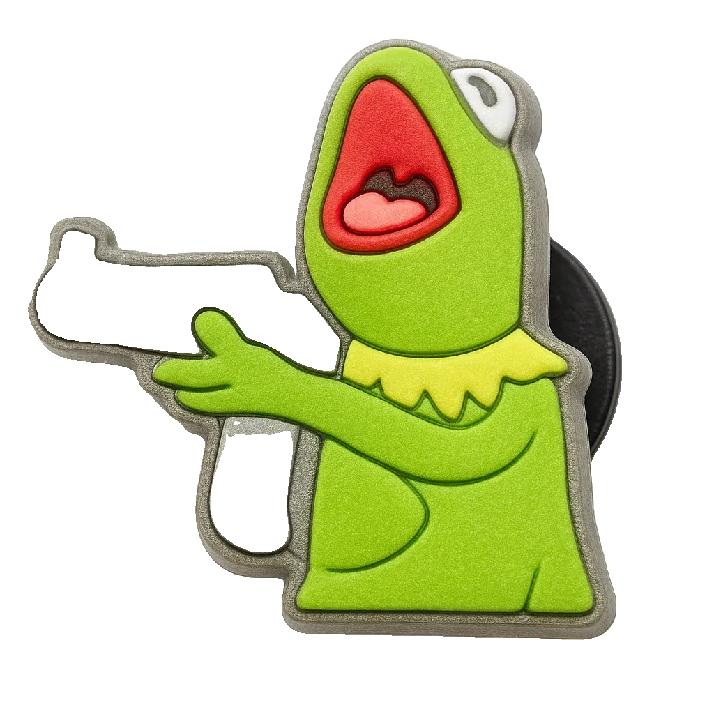 Crocs Charms Kermit With Gun Jibbitz croc charm jibbitz shoe accessory