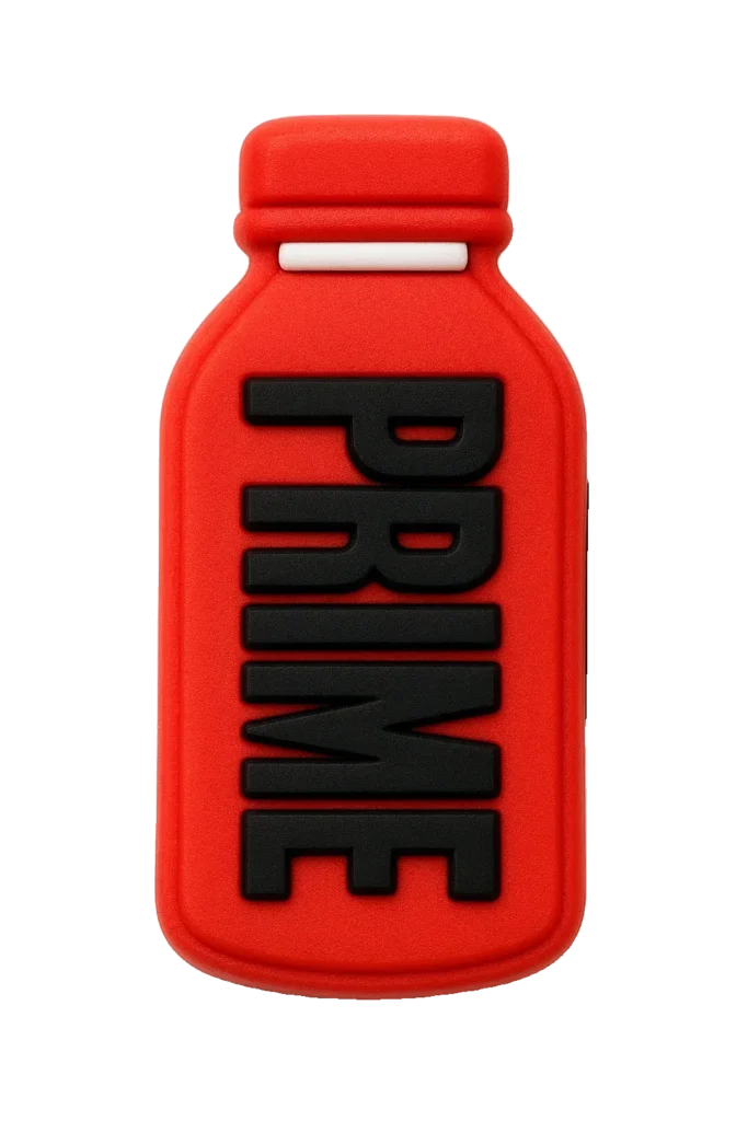 Red Prime Boottle Red Prime Bottle For Jibbitz-Crocs Charms – mrcharms.com.au