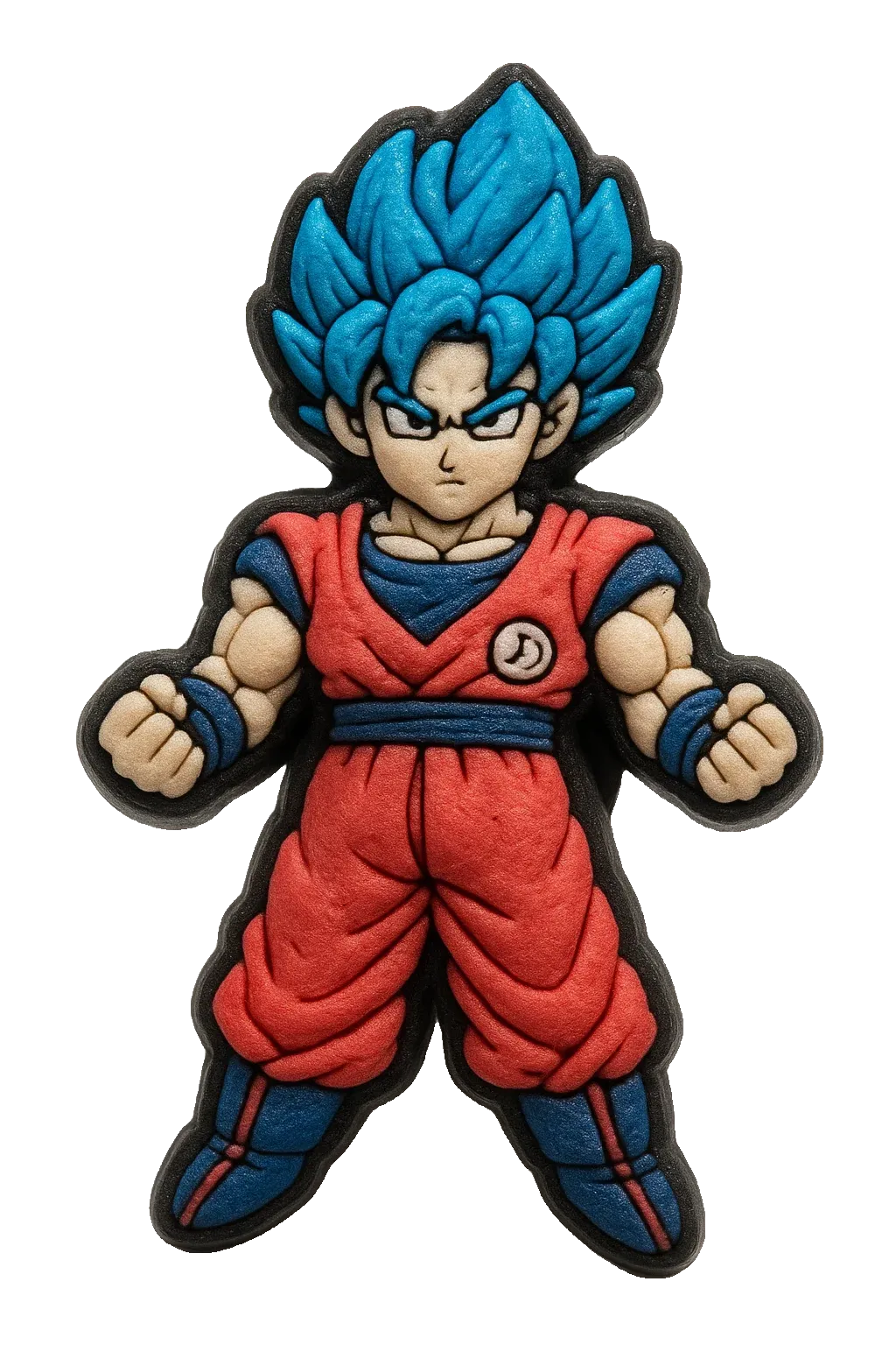 Crocs Charms Goku Dragon Ball Z Blue Hair Charm Jibbitz croc charm jibbitz shoe accessory