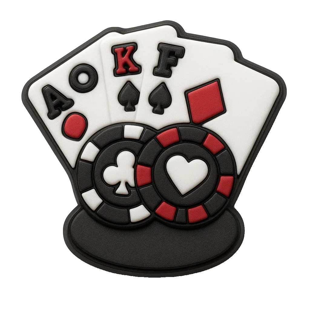 Poker Cards croc charm jibbitz shoe accessory