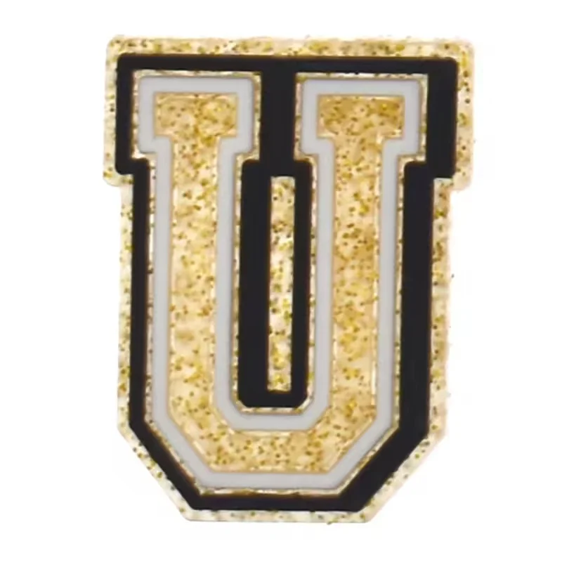 Gold Letter U For Jibbitz-Crocs Charms